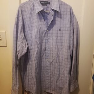 Long sleeve button down shirt.